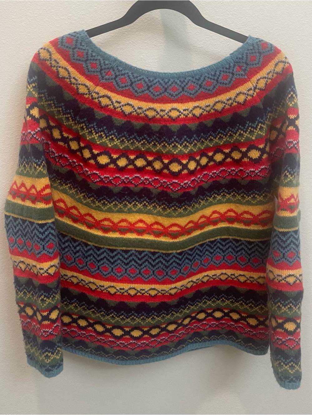 Unbranded Oversize Multicolor Fair Women's Knit Sweater